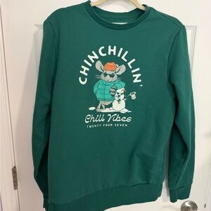 Old Navy Kids Teal Chinchillin' Sweatshirt